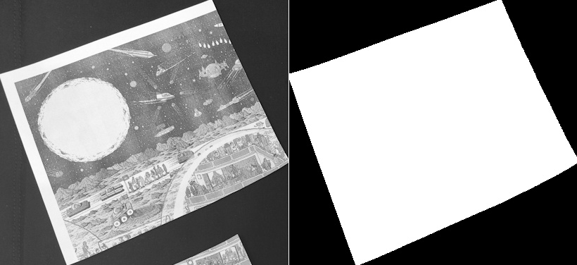 Extracted object with mask