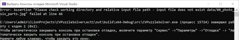 Visual Studio terminal error about working directory path